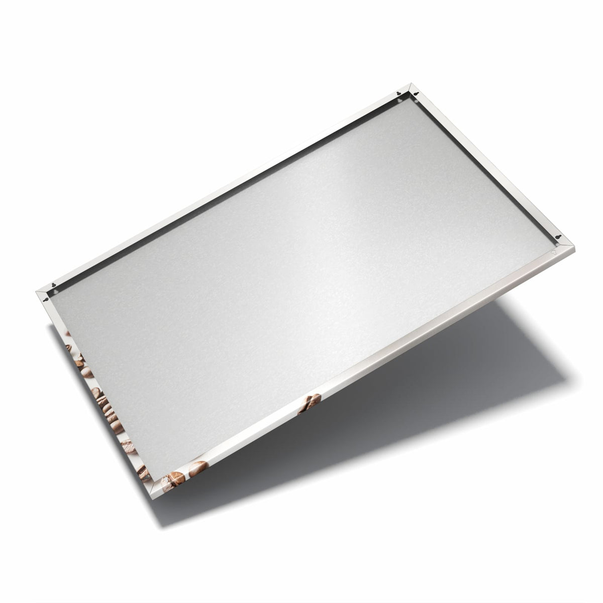 Nur 7 mm – liegt eng an der Wand – Metall Magnettafel - Kaffee mit Milchschaum