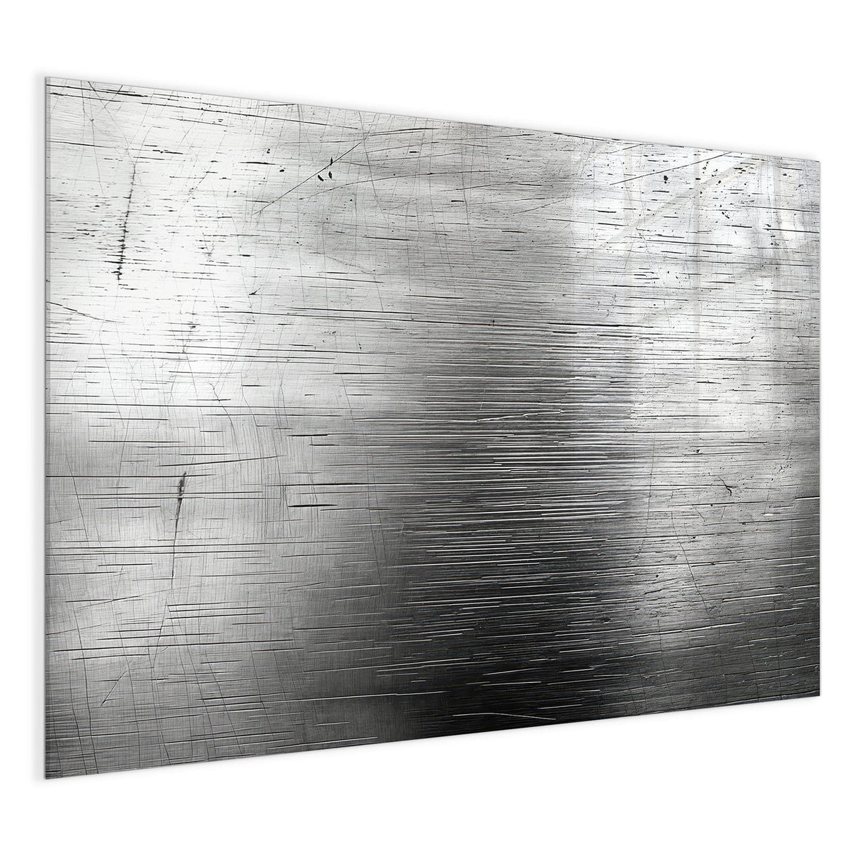 4 mm Glas statt lackiertem Blech – Glas Magnettafel - Gebürsteter Stahl