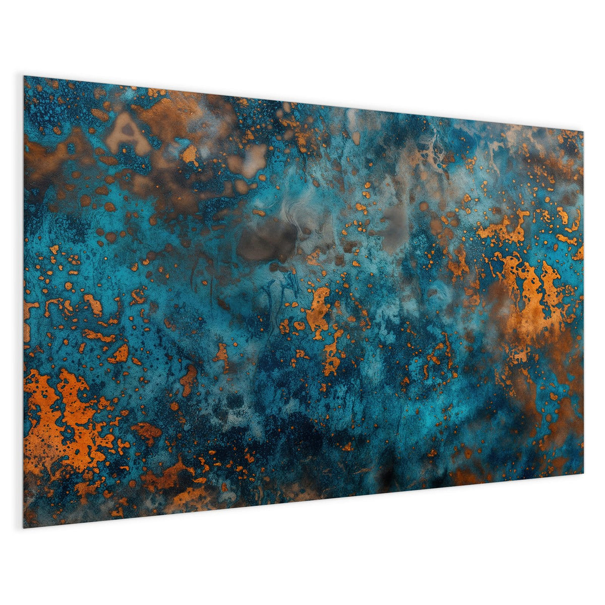 4 mm Glas statt lackiertem Blech – Magnettafel - Kupferpatina