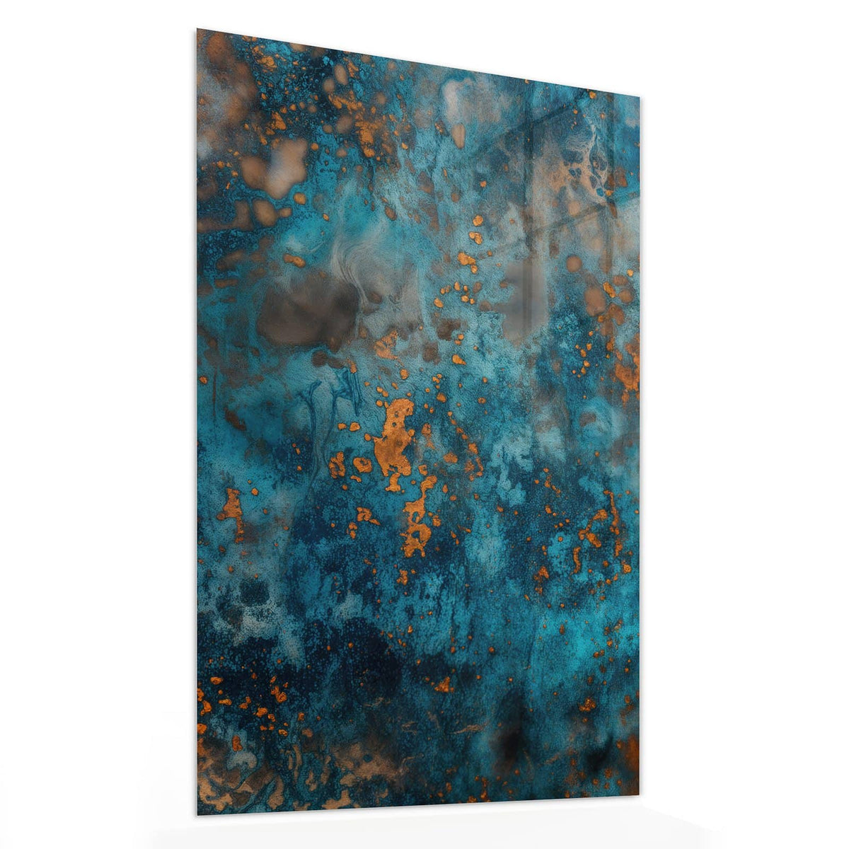 11 Größen – von 30 × 60 bis 60 × 150 cm – Wandbild - Kupferpatina - Hochformat
