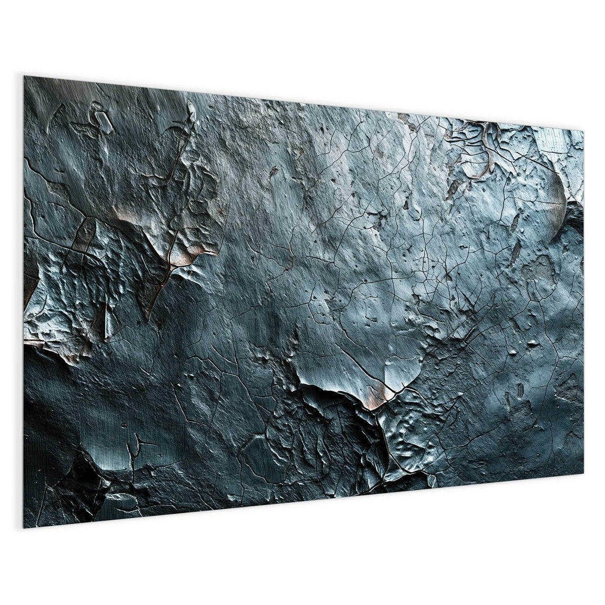 4 mm Glas statt lackiertem Blech – Magnettafel - Rissiger Schiefer