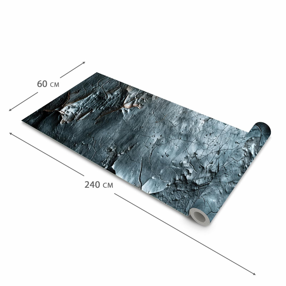 Rutschfester Küchenteppich mit Motiv Oberfläche von Strukturierte in der Grösse 80x300 cm für sicheres Aufbewahren