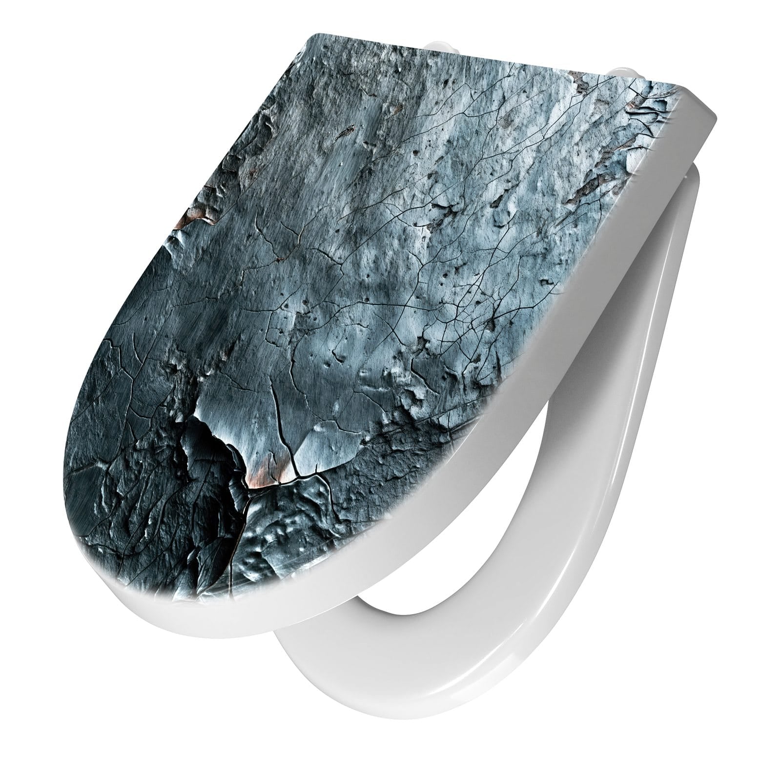 WC-Sitz mit Absenkautomatik Oberfläche von Strukturierte