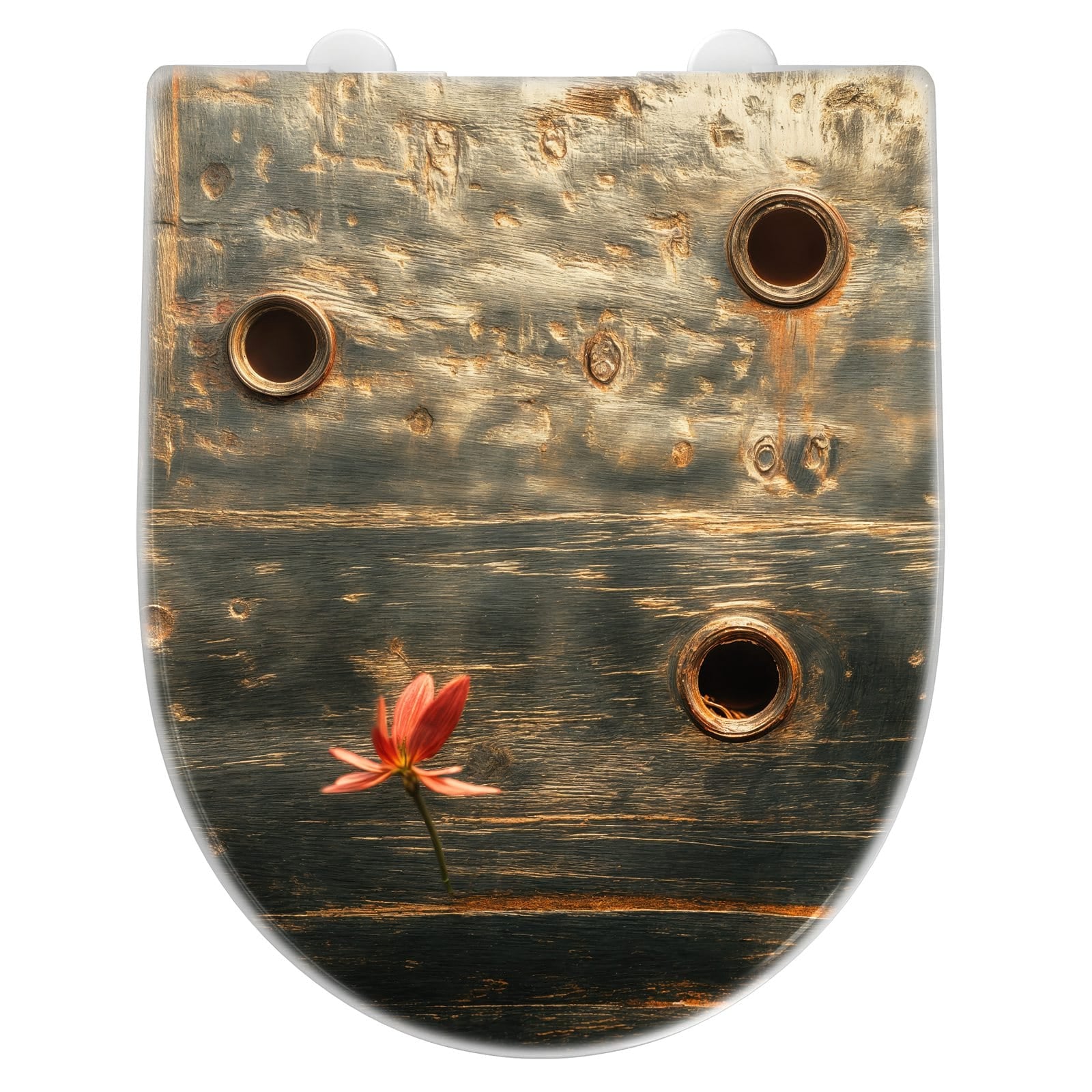 WC-Sitz mit Absenkautomatik Metallplatte Vintage