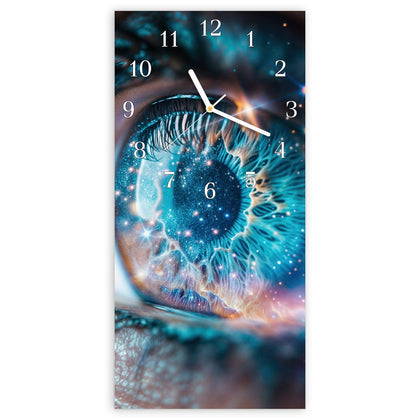Wanduhr mit dem Motiv Galaktisches Auge