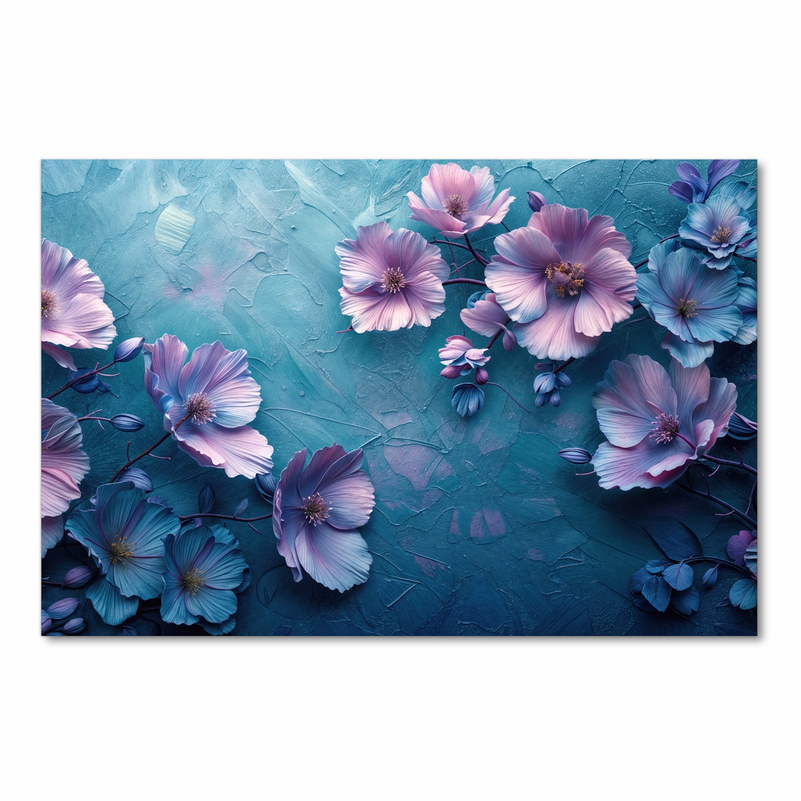 Langlebiger Läufer für Eingangsbereich mit Motiv Blumenmuster in Frontansicht