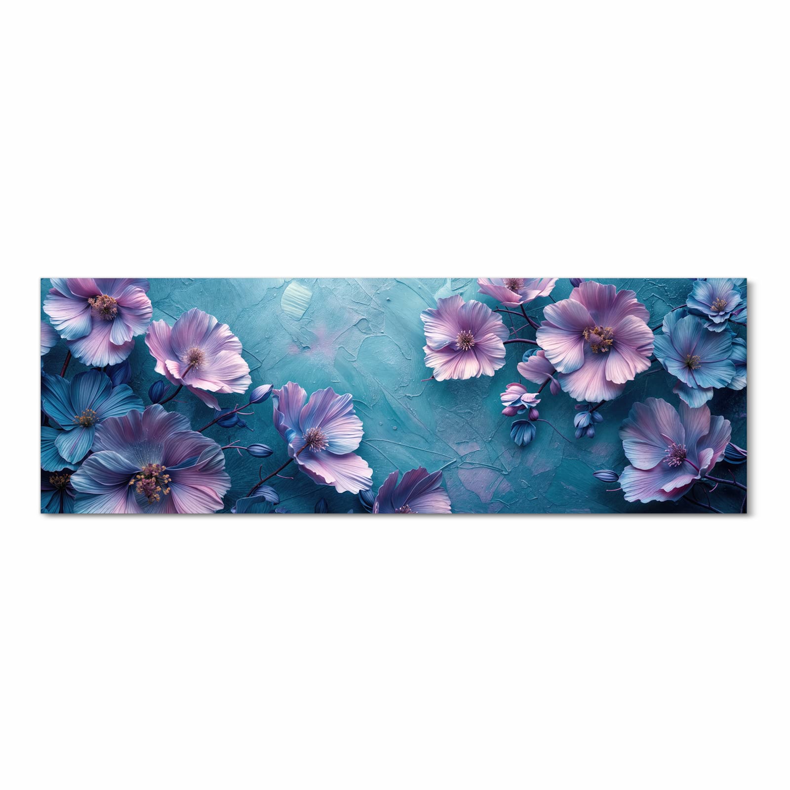 Küchenläufer mit Motiv Blumenmuster in Frontansicht für angenehme Haptik