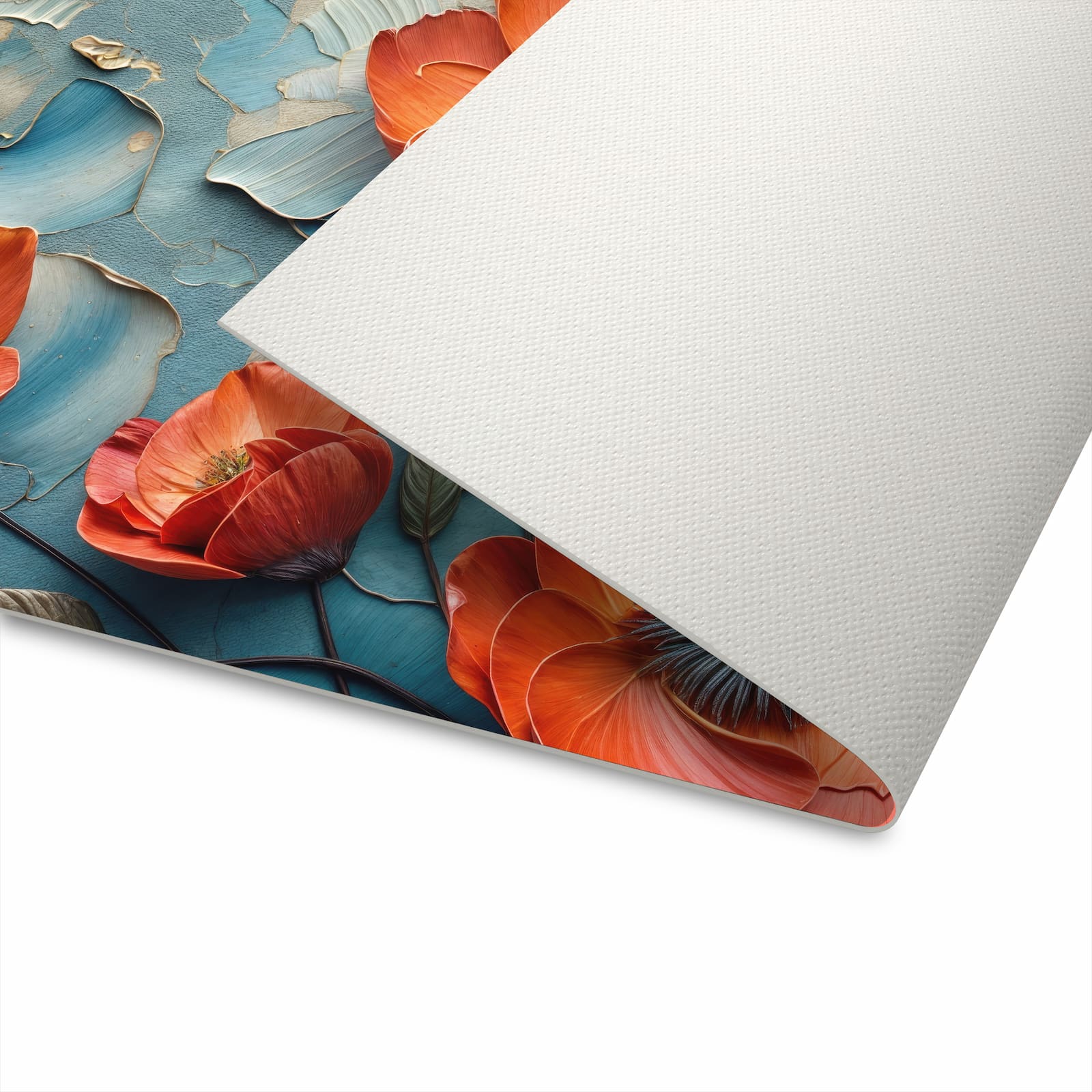 Feuchtigkeitsresistenter Küchenläufer mit Motiv Blumenmeer für die Unterseite