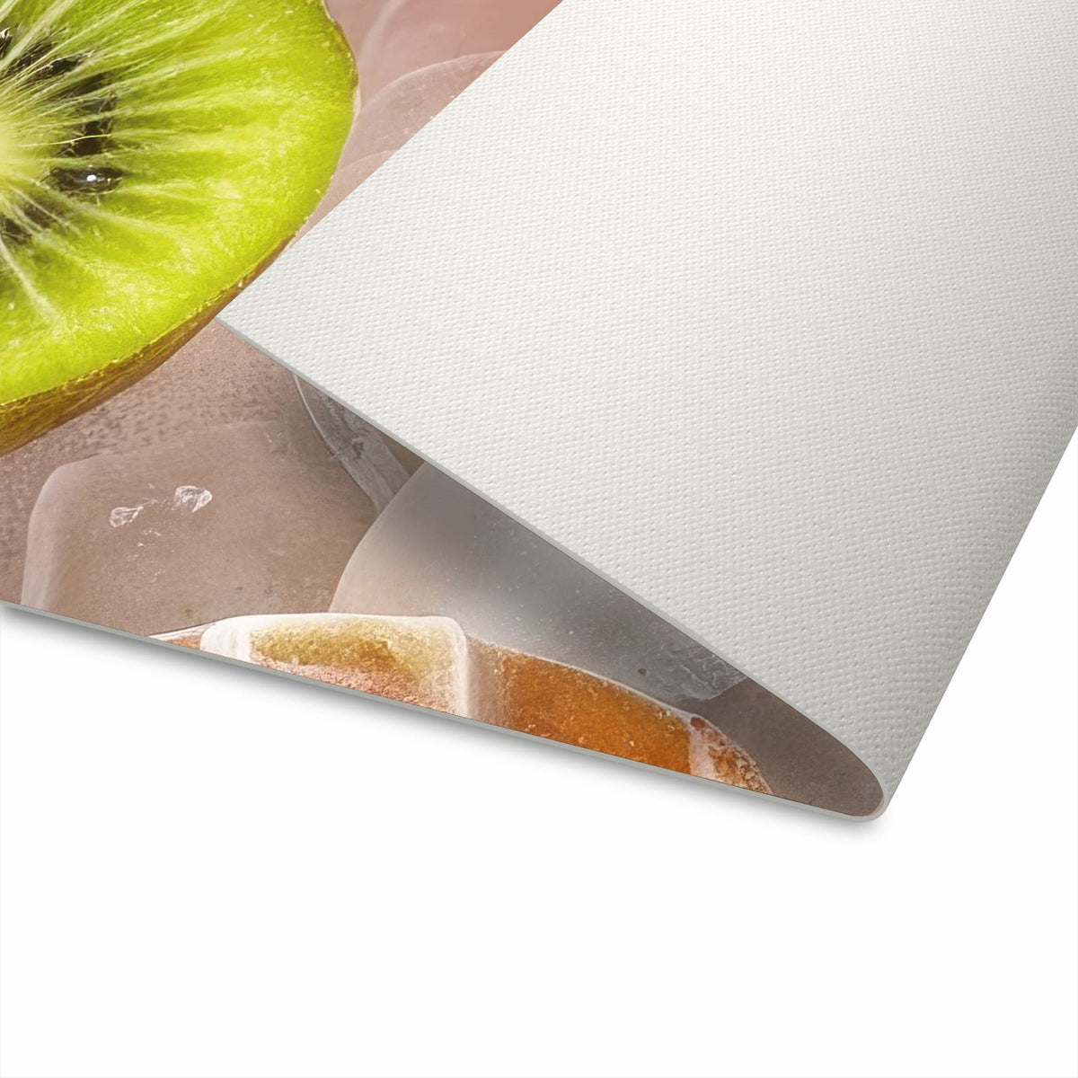 Langlebiger Küchenvorleger mit Motiv Sommerliches Eis in der Unterseite