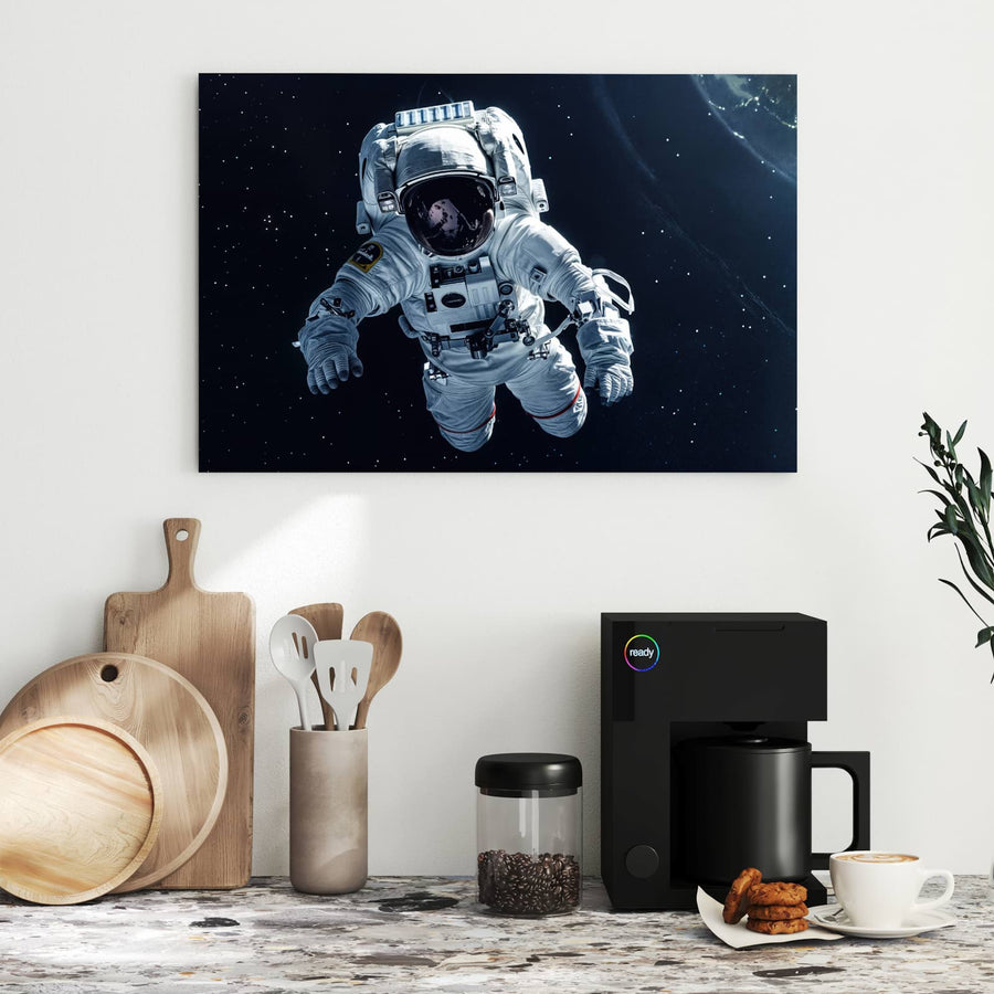 Maße Metall Magnettafel - Schwebender Astronaut