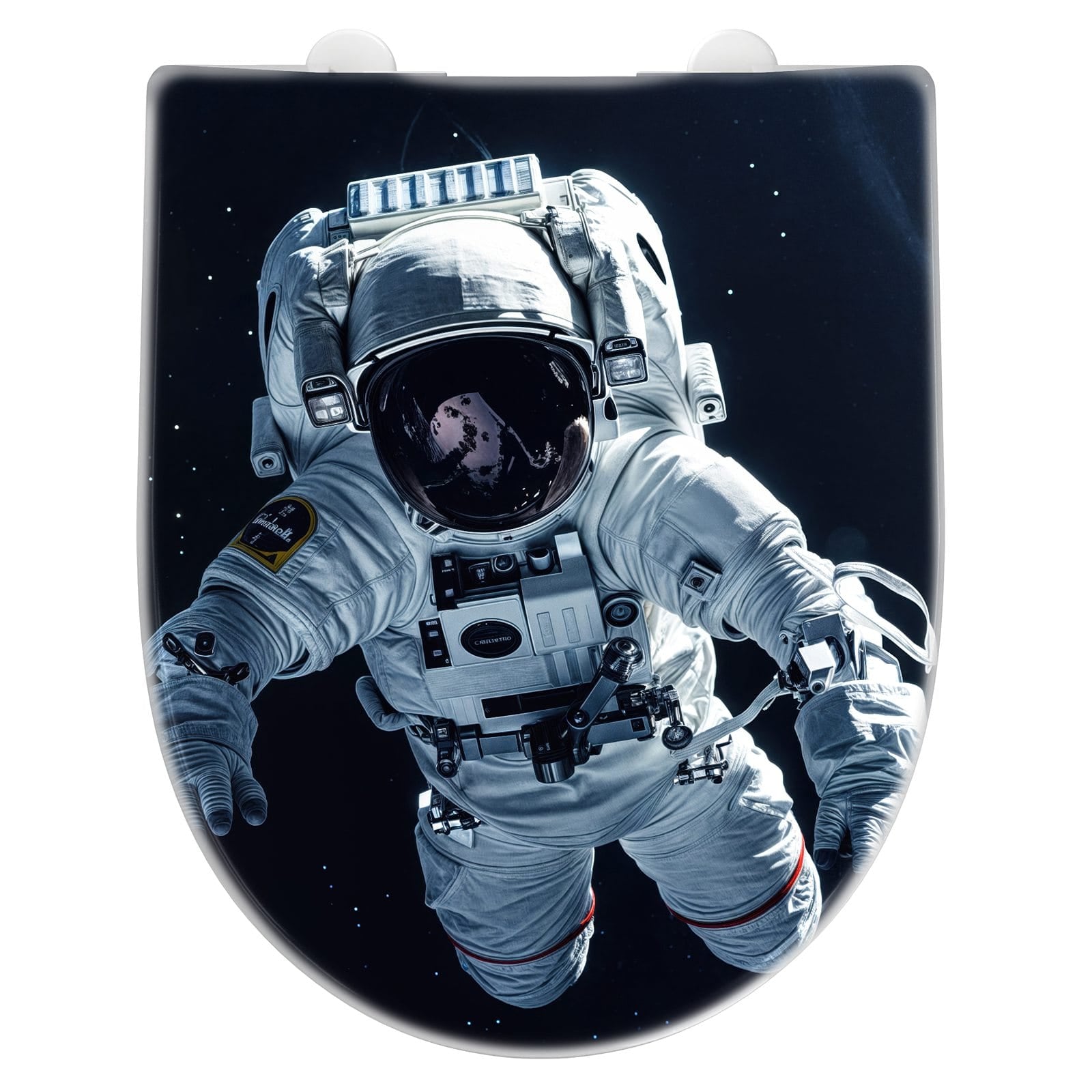 WC-Sitz mit Absenkautomatik Astronaut im All