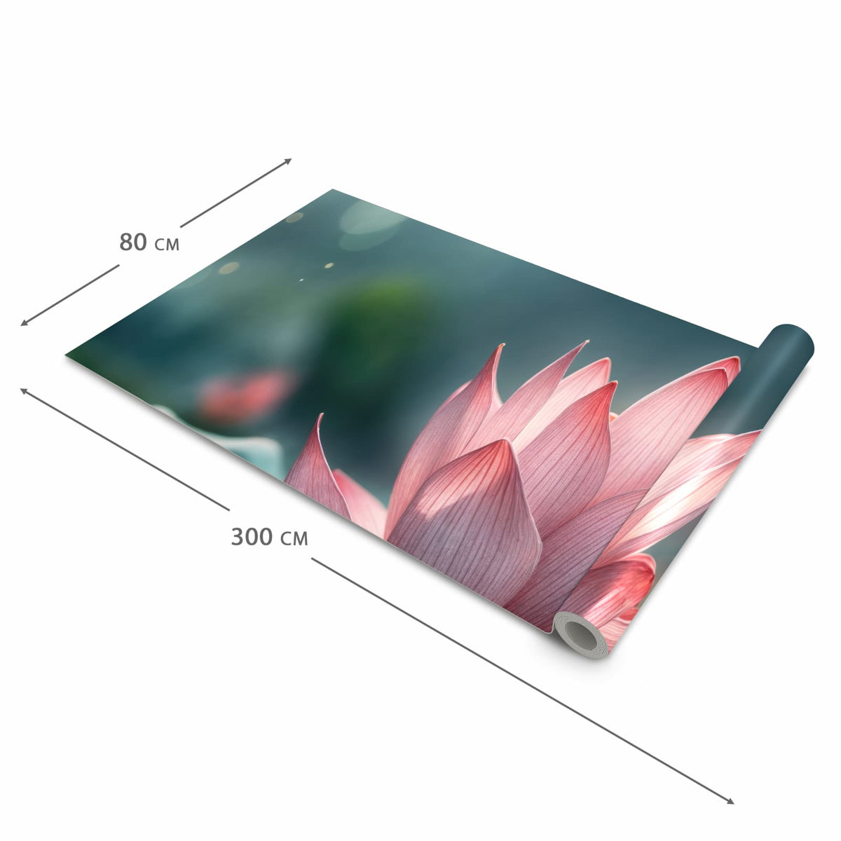 Langlebiger Teppich für die Küche mit Motiv Lotuszauber in der Grösse 90x180 cm