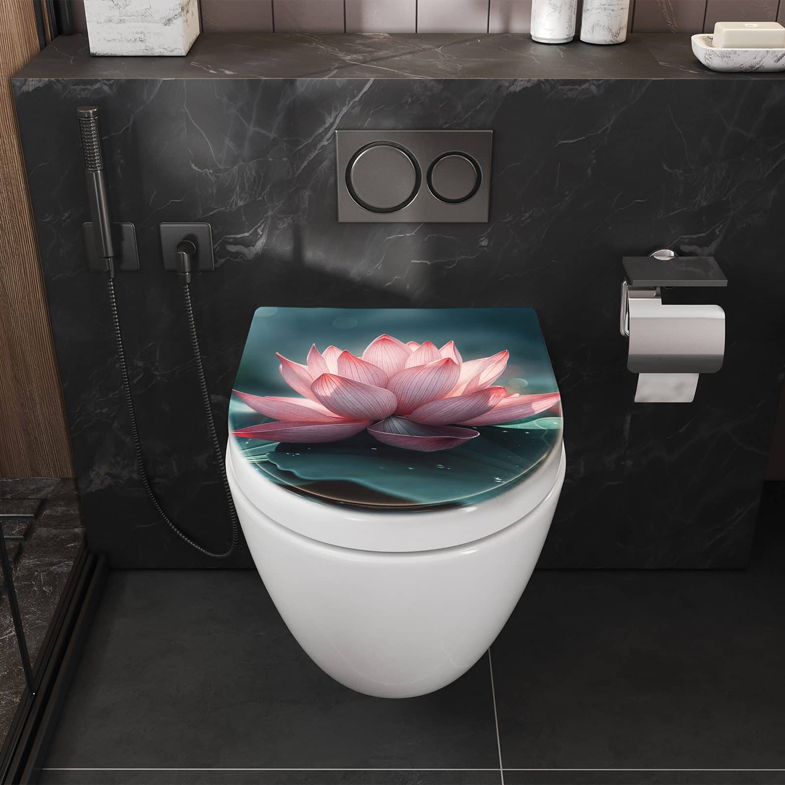 WC-Sitz mit Absenkautomatik Lotuszauber