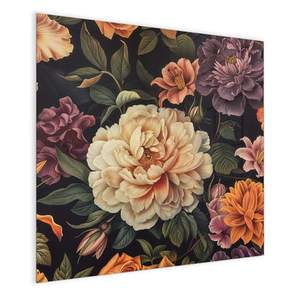 Magnettafel mit dem Motiv Barocke Blüten