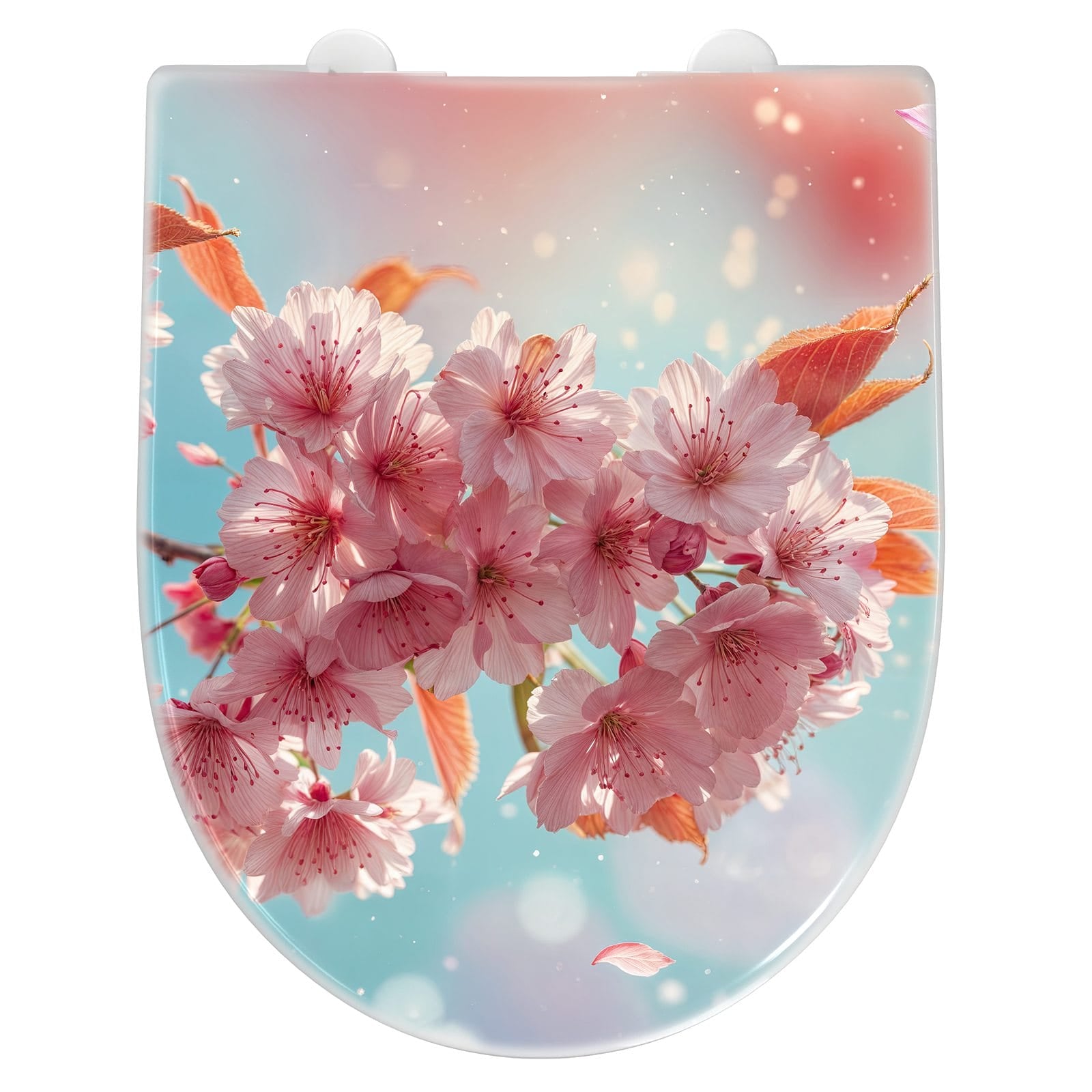 WC-Sitz mit Absenkautomatik Kirschblüte Himmel