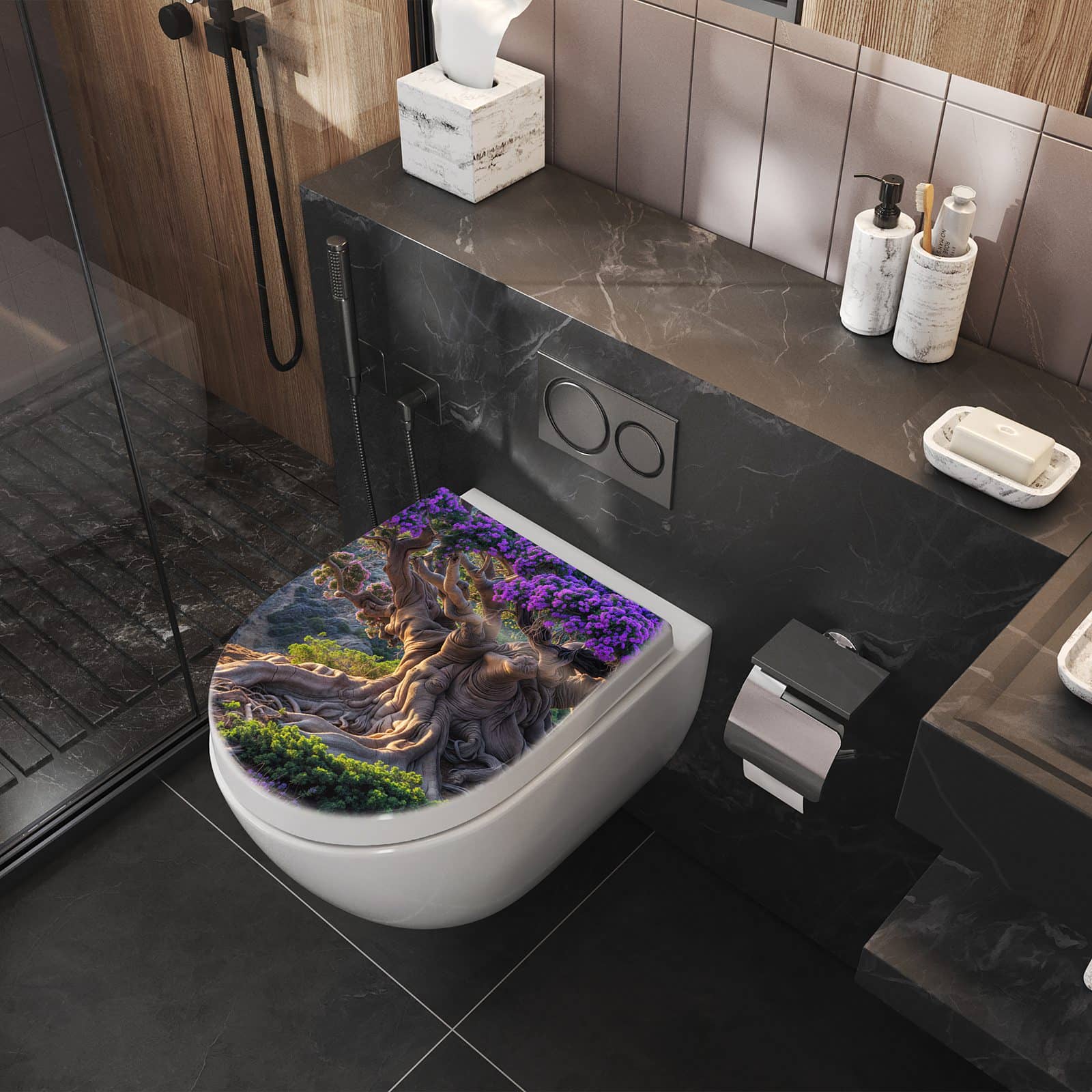 WC-Sitz mit Absenkautomatik Alter Weiser Baum