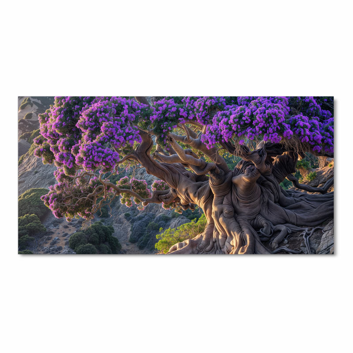 Wasserabweisender Küchenteppich mit Motiv Alter Weiser Baum in Frontansicht