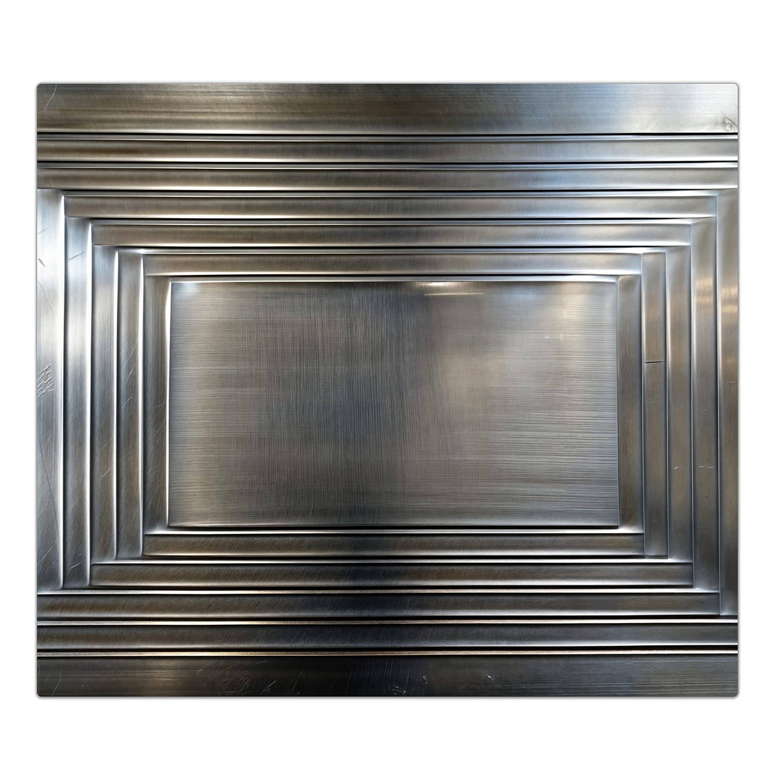 1-teilige Herdabdeckplatte mit Metallrahmen-Motiv in der Frontansicht #grösse_1-Teilig (60x52cm)