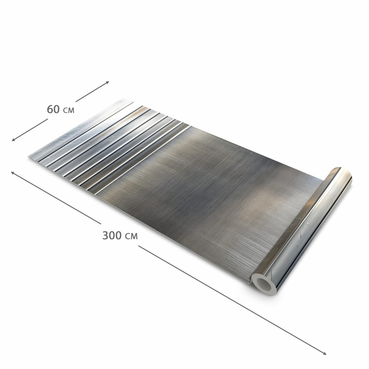 Rutschfester Küchenteppich mit Motiv Metallrahmen in der Grösse 60x300 cm spart Zeit
