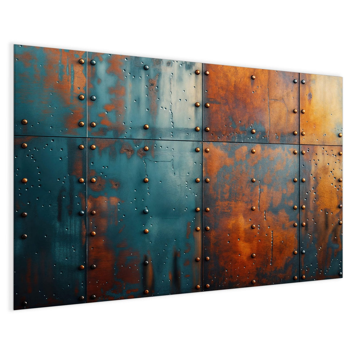 4 mm Glas statt lackiertem Blech – Magnettafel - Genietetes Blech