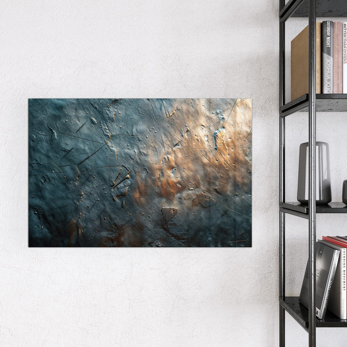 9 Größen – von 30 × 30 bis 120 × 90 cm – Magnettafel - Zerkratzter Schiefer