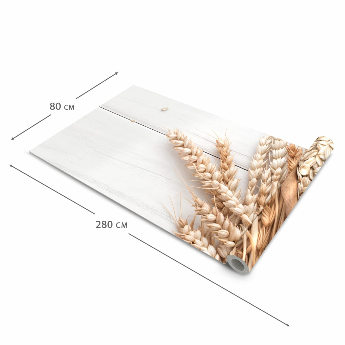 Dünner Küchenteppich mit Motiv Weizenoer Selektion in der Grösse 60x90 cm - angenehme Haptik