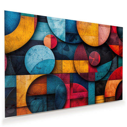 Wandbild mit dem Motiv Formen im Bauhaus-Stil