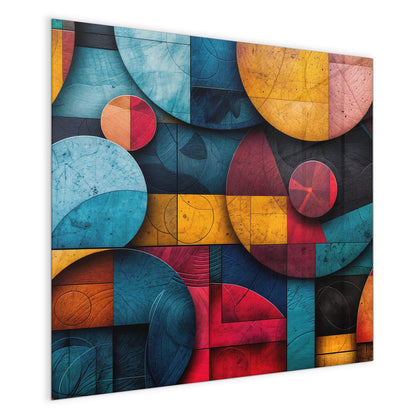 Magnettafel mit dem Motiv Formen im Bauhaus-Stil