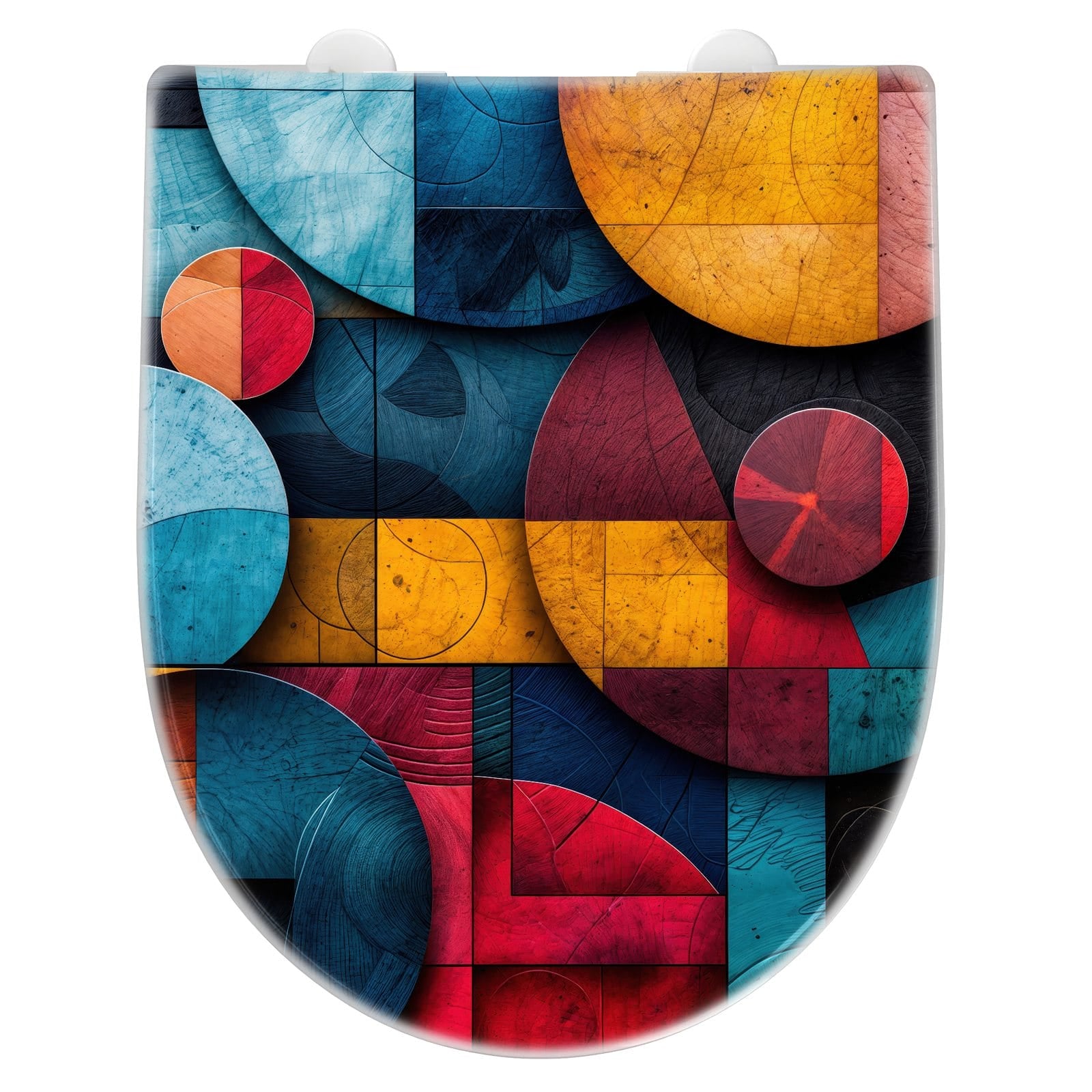 WC-Sitz mit Absenkautomatik Bunte Kreise