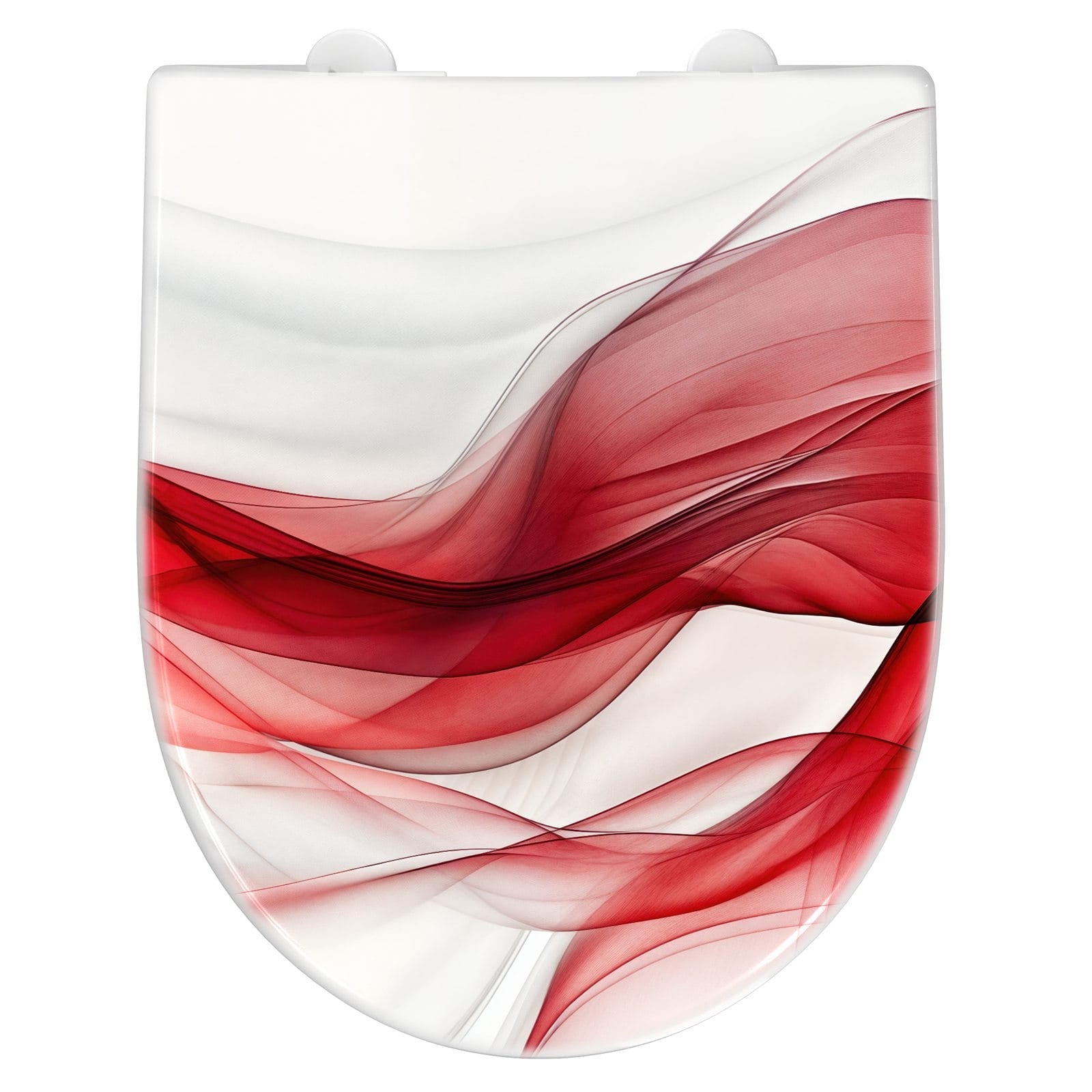 WC-Sitz mit Absenkautomatik Farbige Wellen