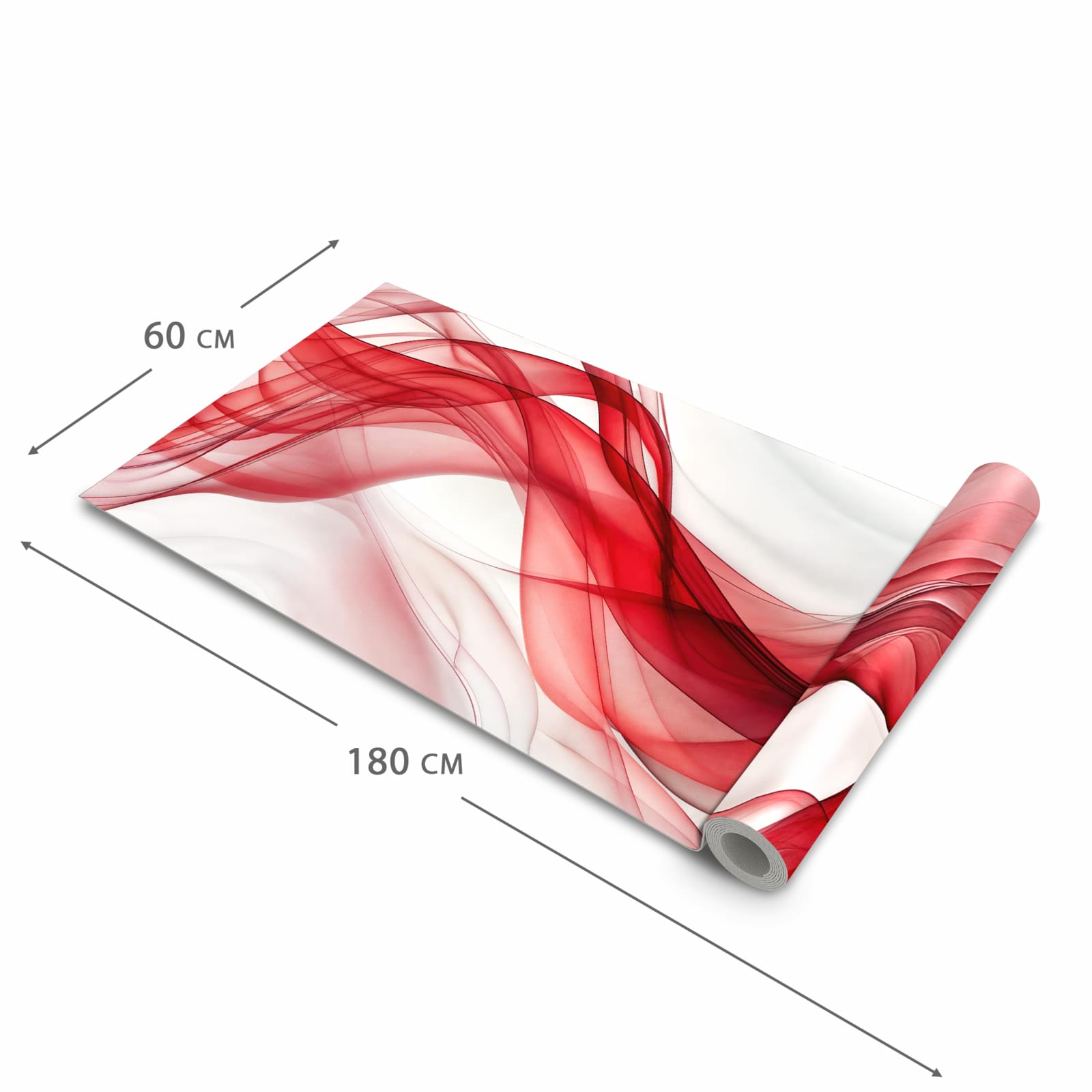 Komfortabler waschbarer Läufer für die Küche mit Motiv Farbige Wellen in der Grösse 60x270 cm
