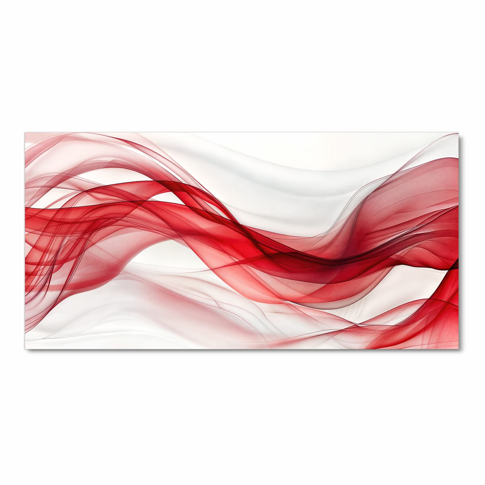 Zeitsparender rutschfester Küchenteppich mit Motiv Farbige Wellen in Frontansicht