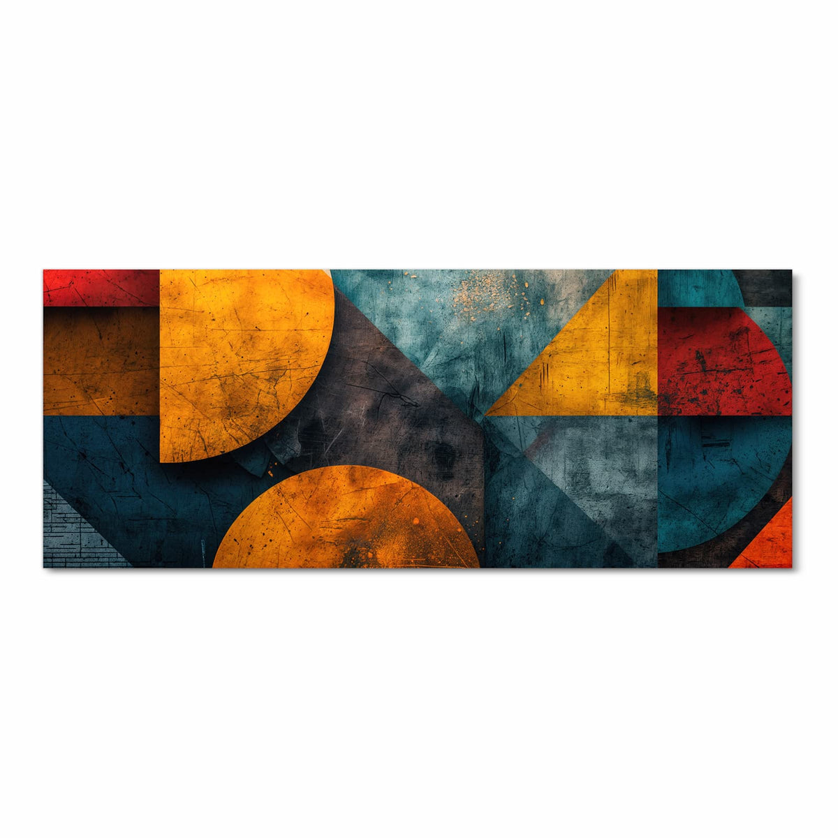 Rutschfester Küchenläufer mit Motiv Geometrische Kunst in Frontansicht