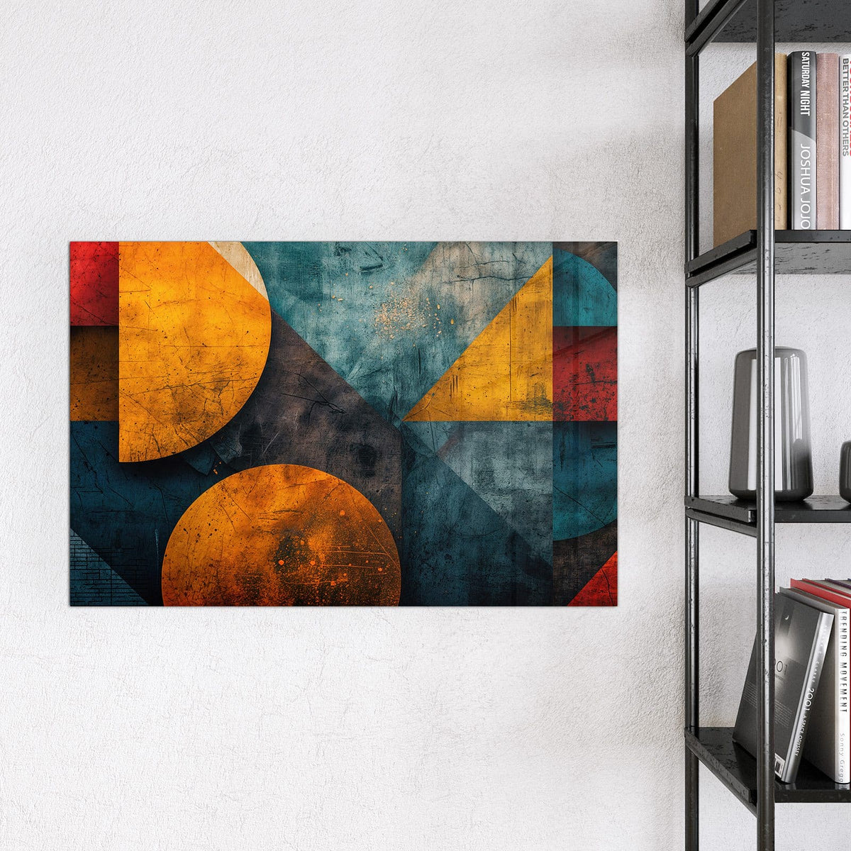 9 Größen – von 30 × 30 bis 120 × 90 cm – Magnettafel - Kreise und Dreiecke