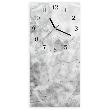 Wanduhr mit dem Motiv Weißer Marmor