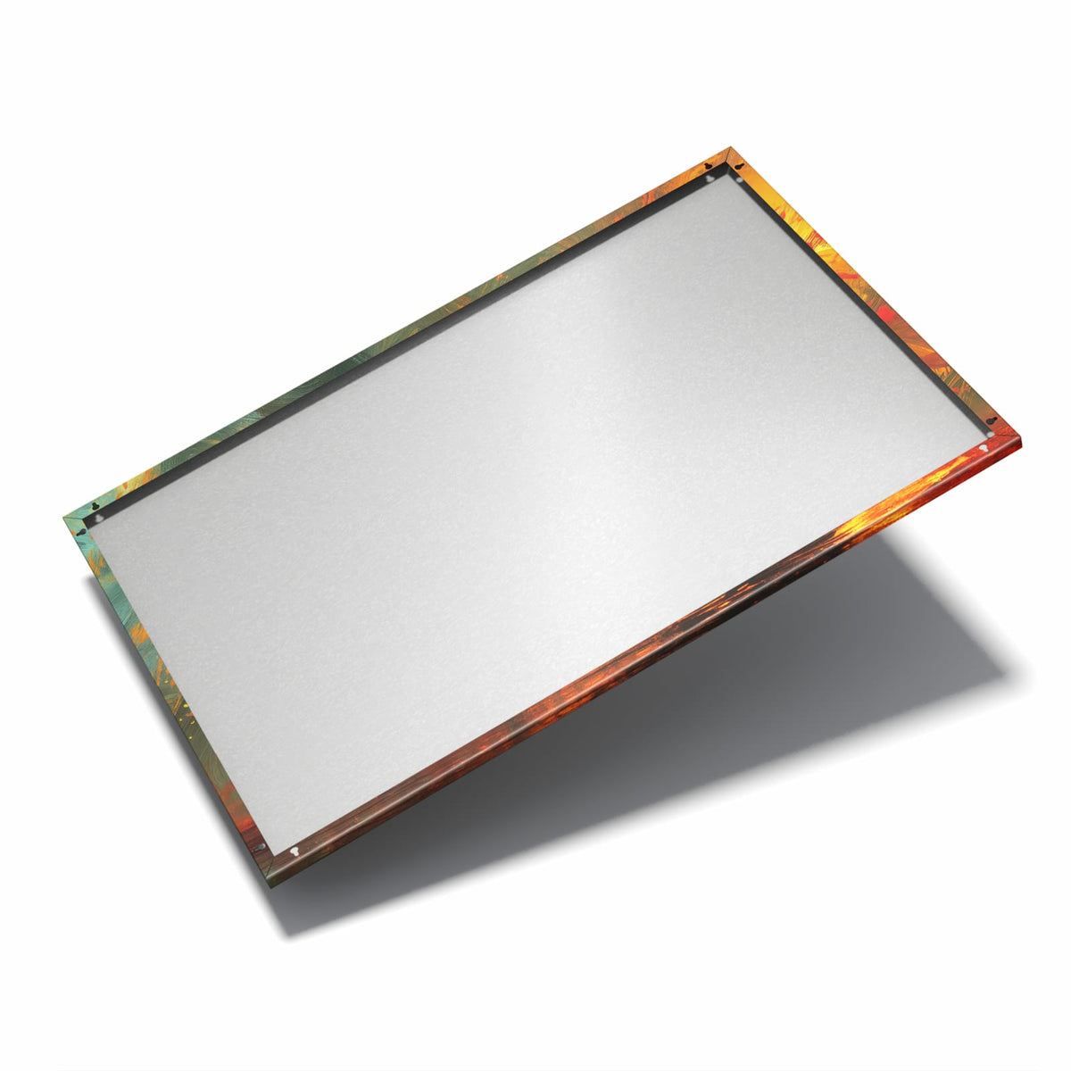 Nur 7 mm – liegt eng an der Wand – Metall Magnettafel - Silhouette mit Schirm
