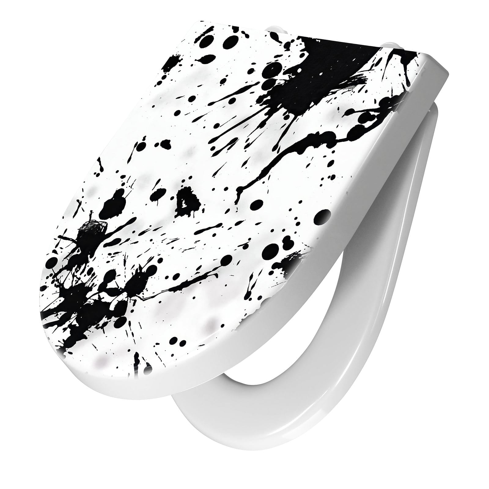 WC-Sitz mit Absenkautomatik Farbkleckse