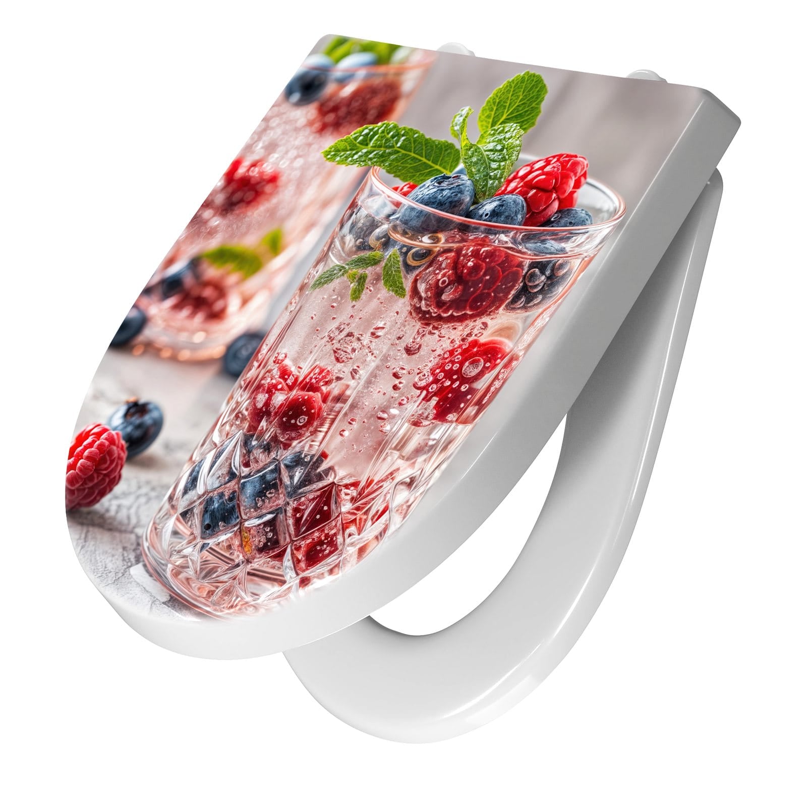 WC-Sitz mit Absenkautomatik Cocktail Beeren