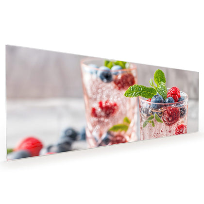 Küchenrückwand mit dem Motiv Limonade mit Beeren