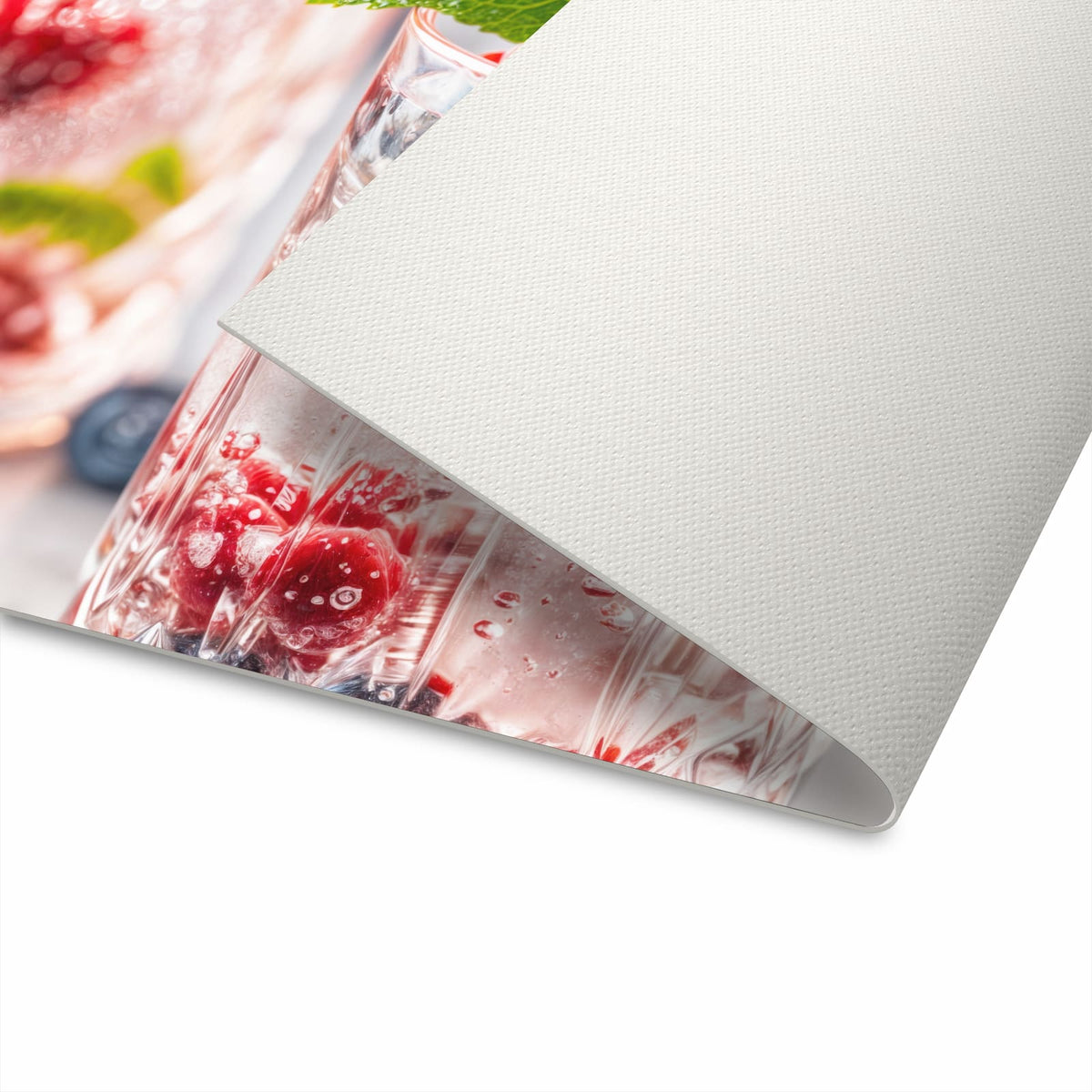 Strapazierfähiger Küchenläufer mit Motiv Cocktail Beeren für die Unterseite