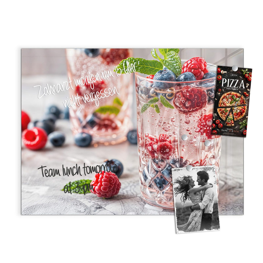 Maße Magnettafel - Limonade mit Beeren