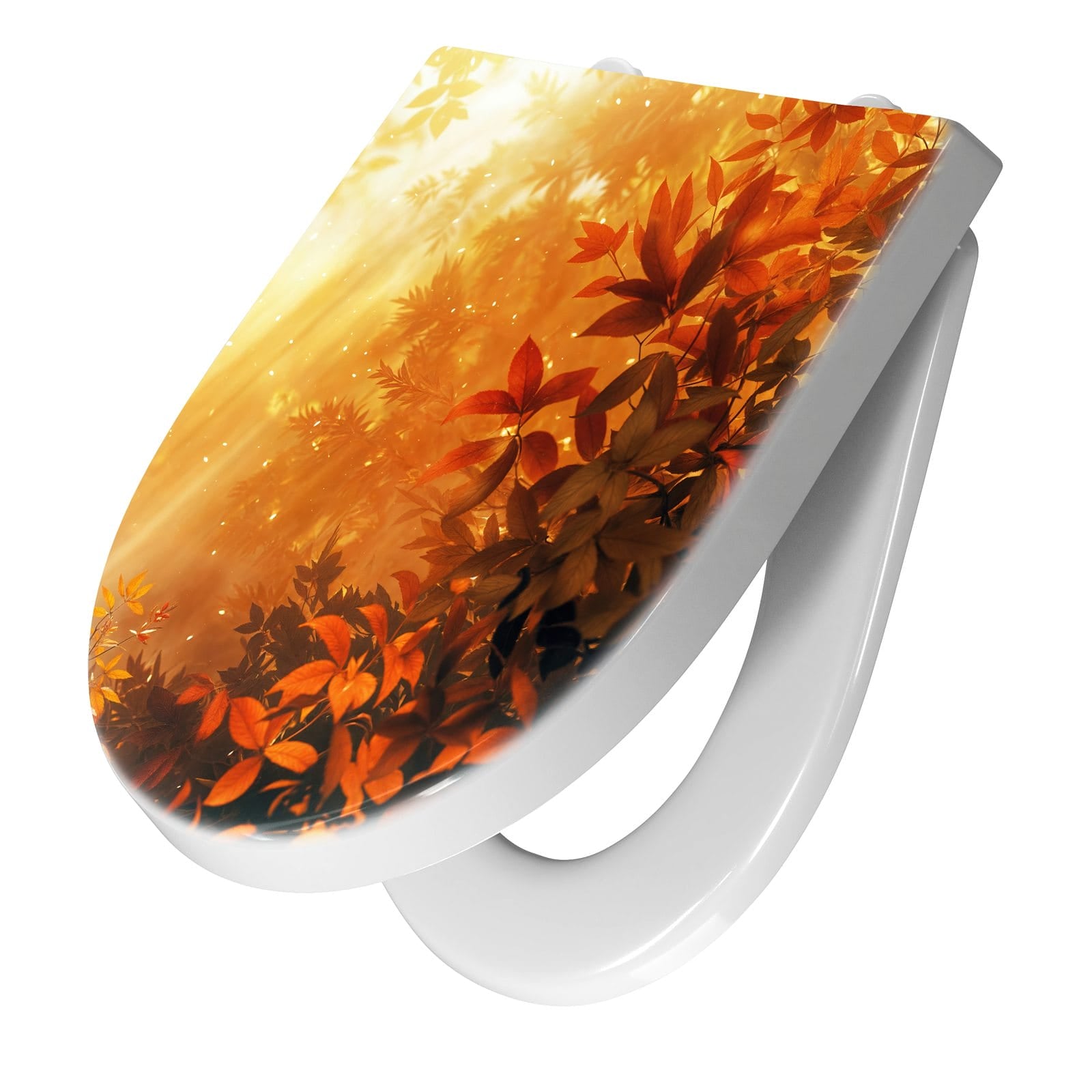 WC-Sitz mit Absenkautomatik Herbstlicher Wald