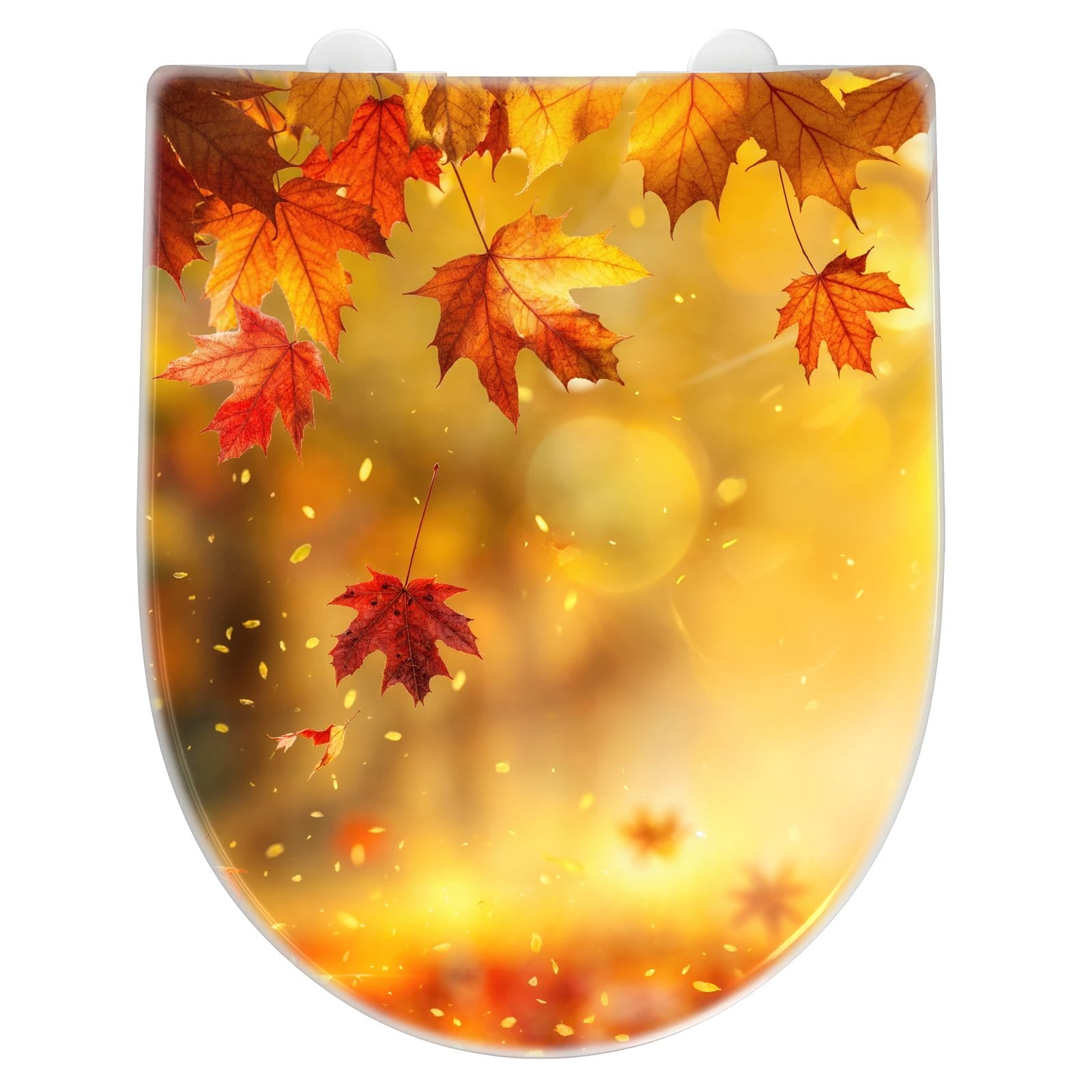 WC-Sitz mit Absenkautomatik Herbstblätter Sonne