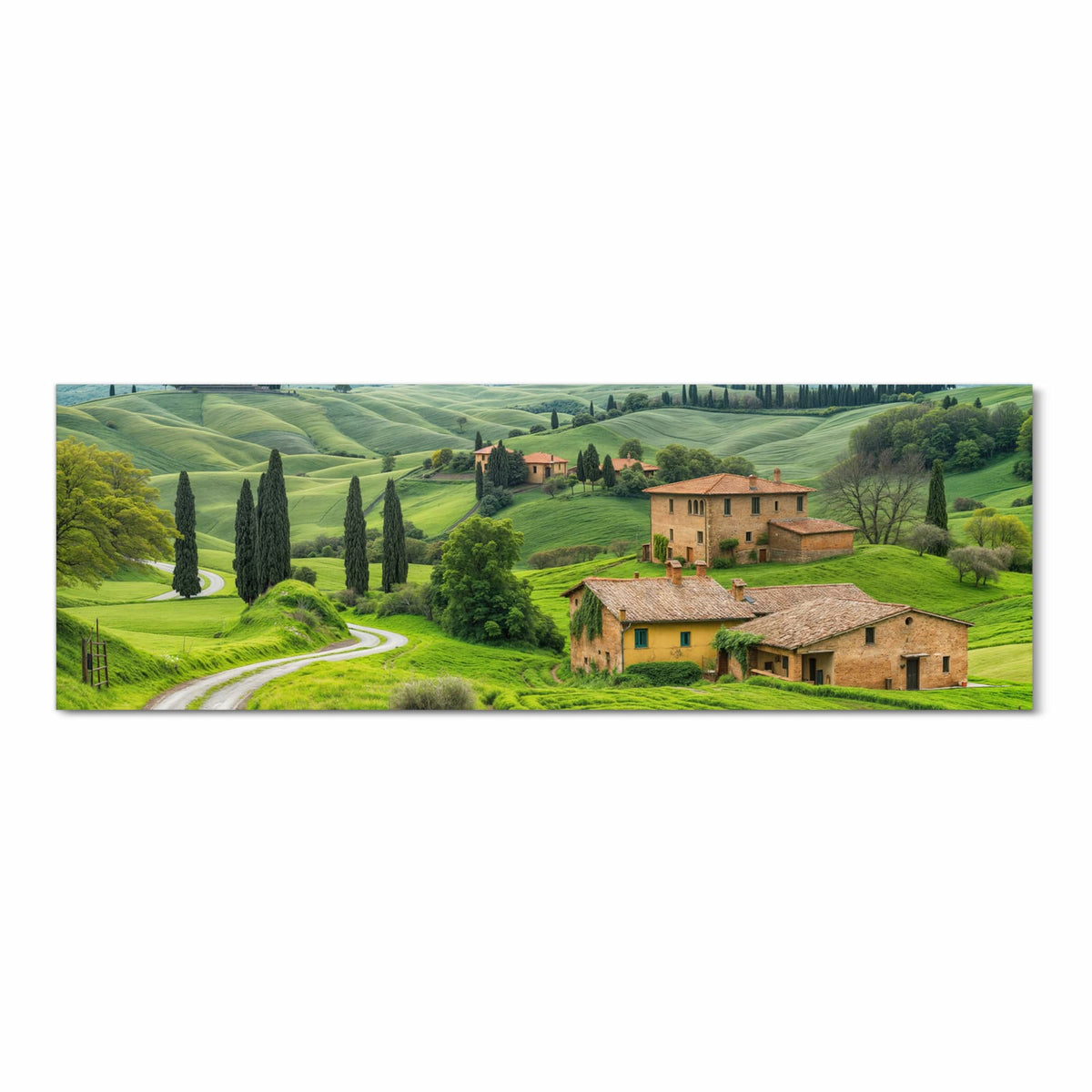 Schmutzabweisender Küchenvorleger mit Motiv Landschaft Italien in Frontansicht