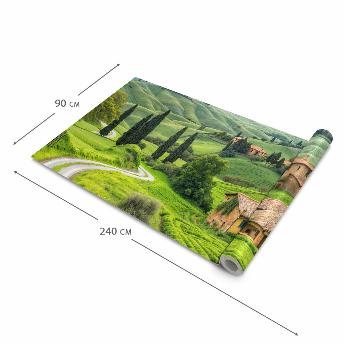 Abriebfester Küchenteppich mit Motiv Landschaft Italien in der Grösse 60x150 cm