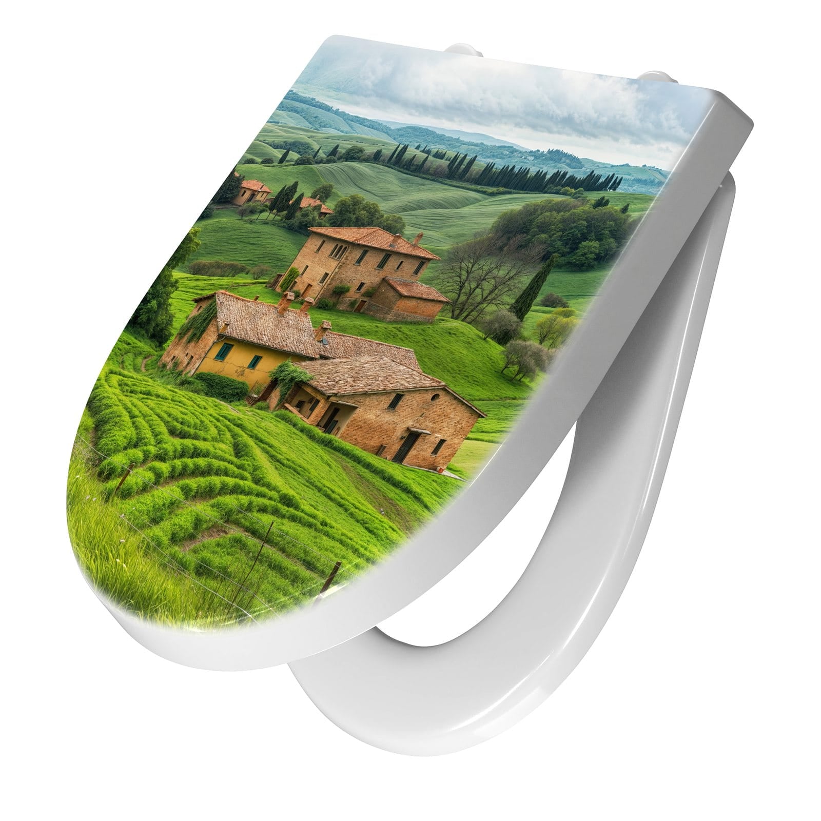 WC-Sitz mit Absenkautomatik Landschaft Italien