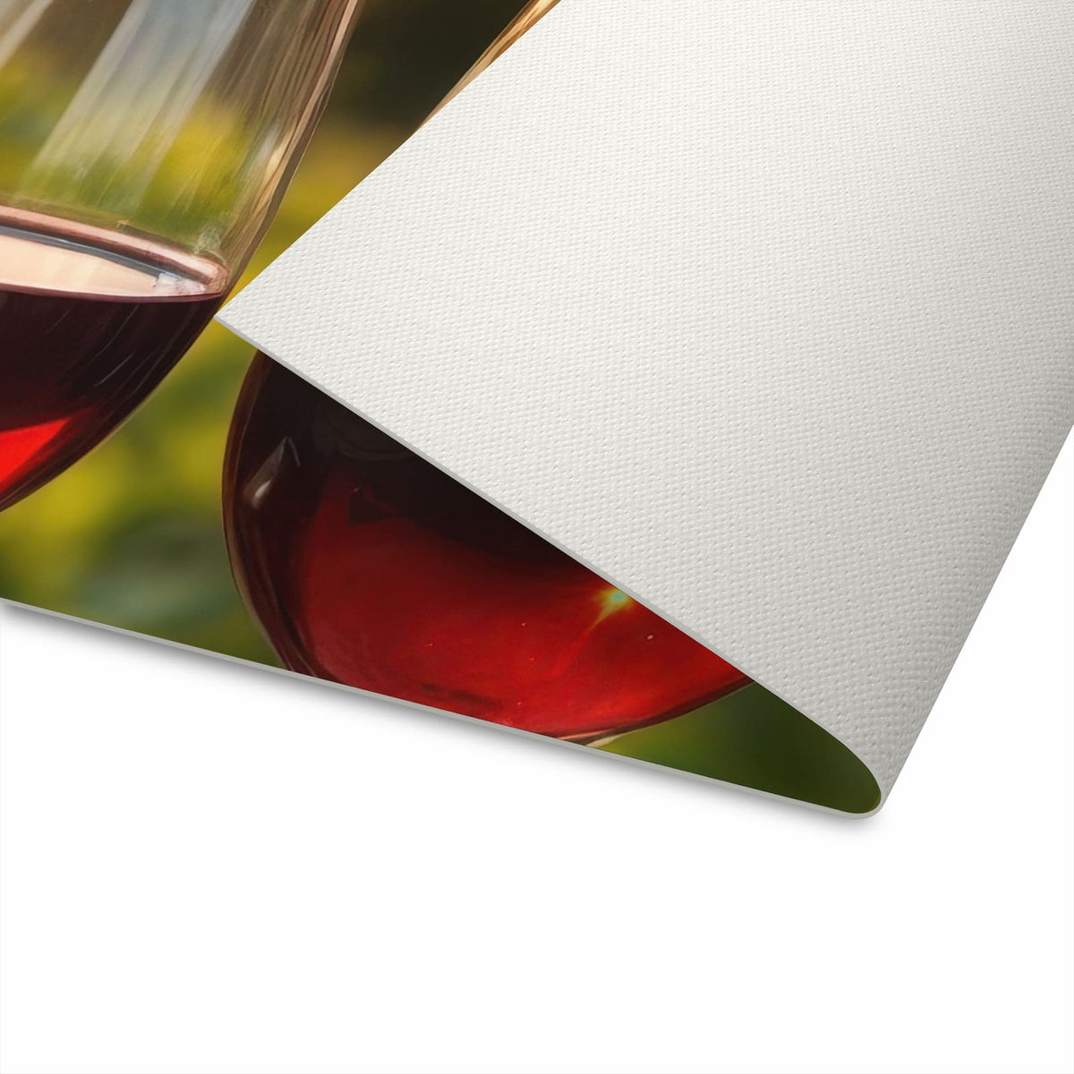 Flacher rutschfester Küchenteppich mit Motiv Weinlandschaft in der Unterseite