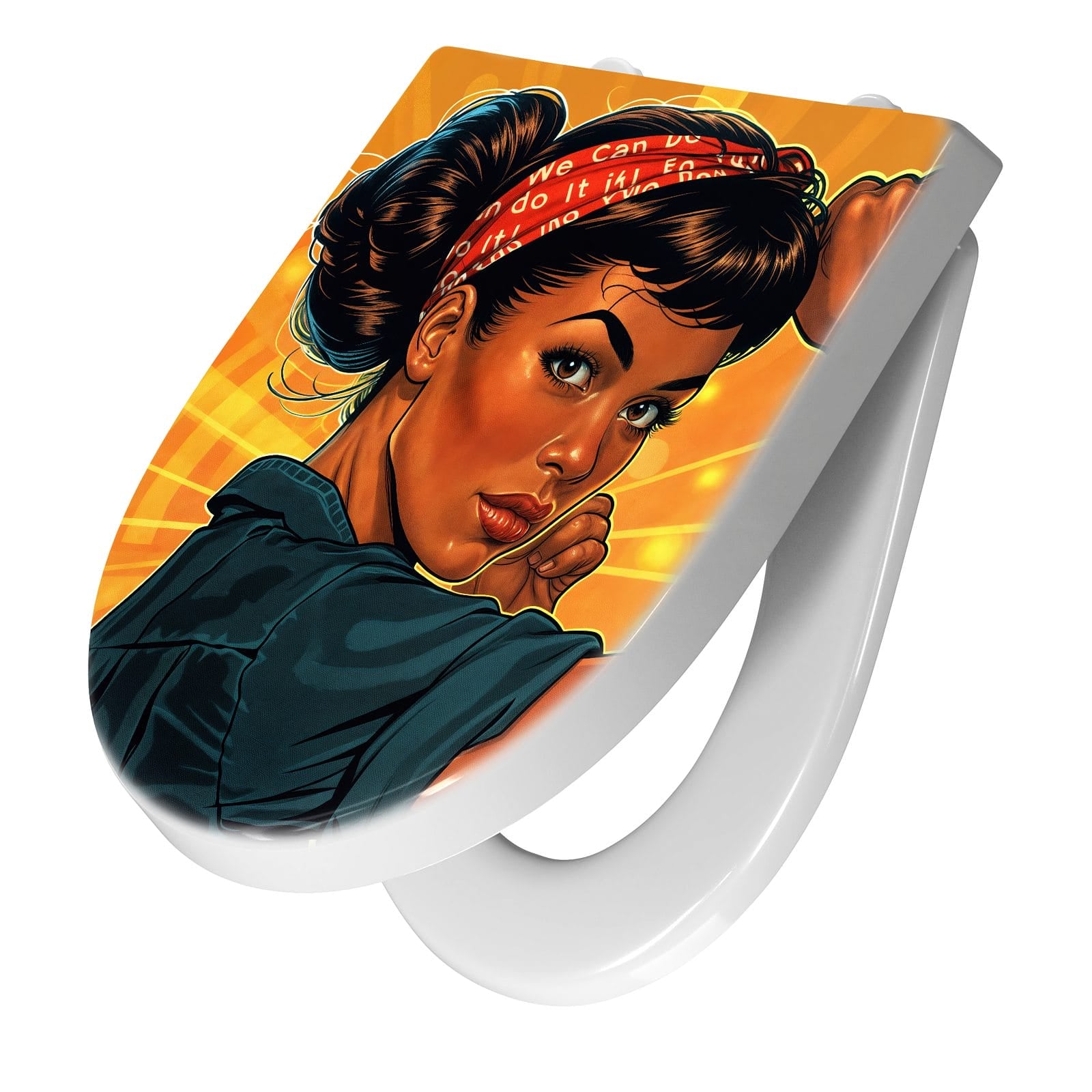 WC-Sitz mit Absenkautomatik Motivationsposter