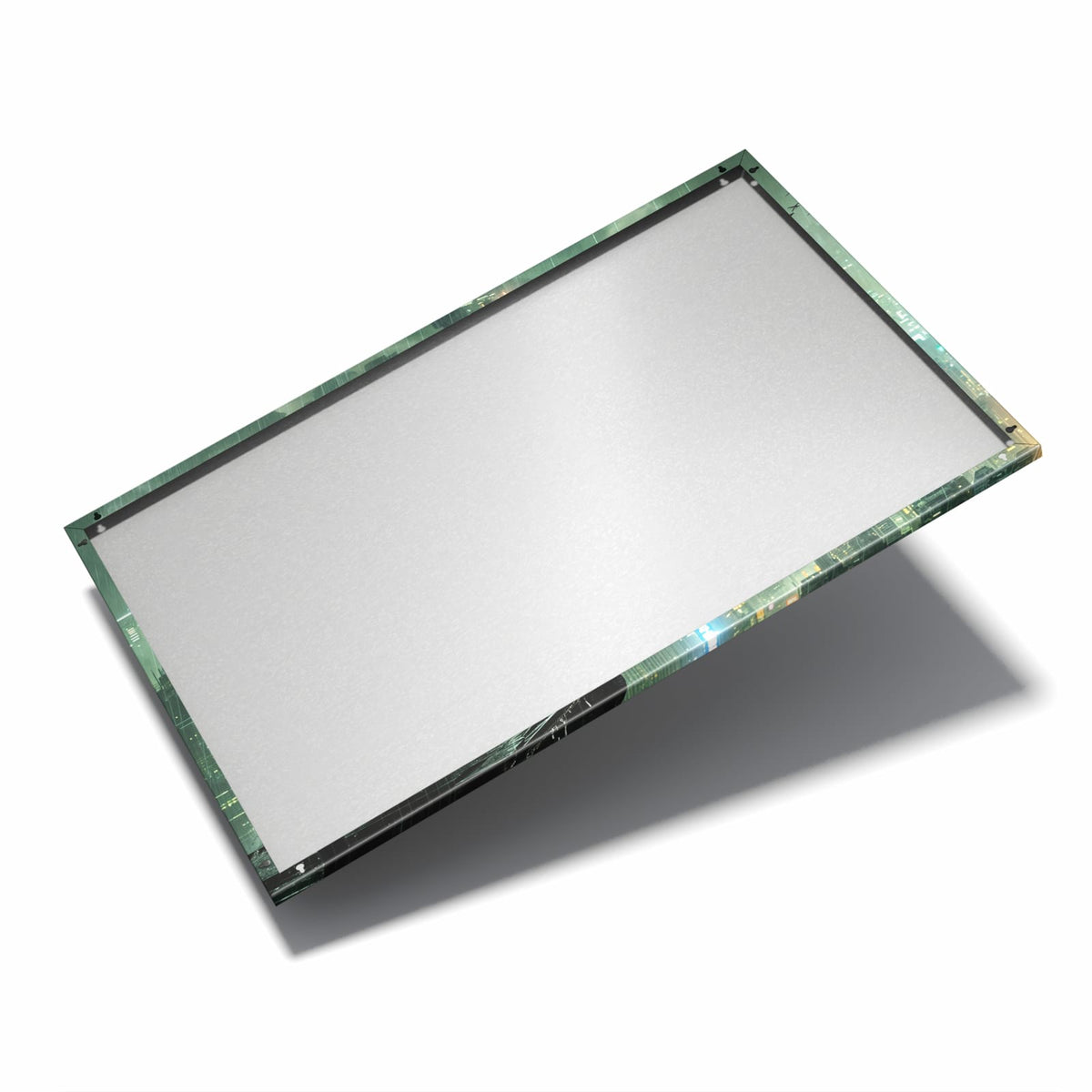 Nur 7 mm – liegt eng an der Wand – Metall Magnettafel - Mann auf der Dachkante