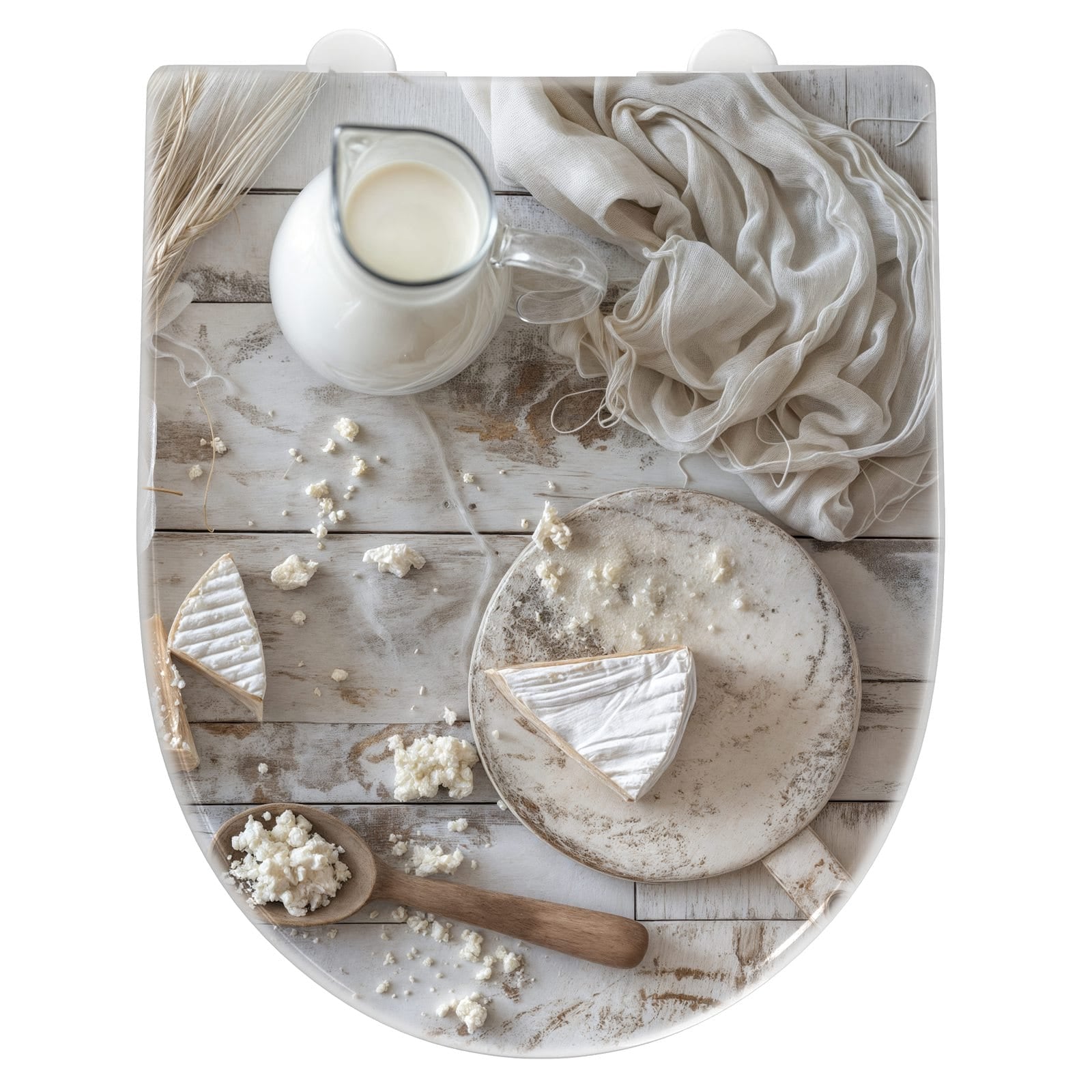 WC-Sitz mit Absenkautomatik Ziegenkäse Schale